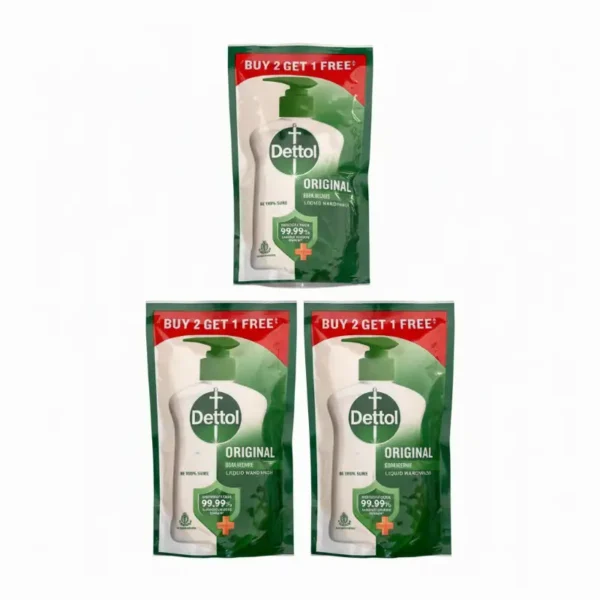 डेटॉल हॅंड वॉश पाउच १७५ मि २+१ फ्रि