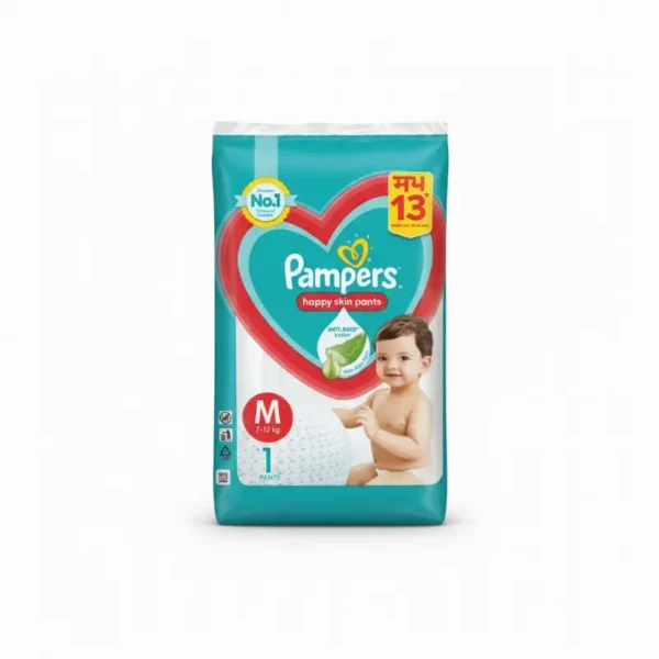 पॅंपर्स हॅप्पी स्किन एम १३/