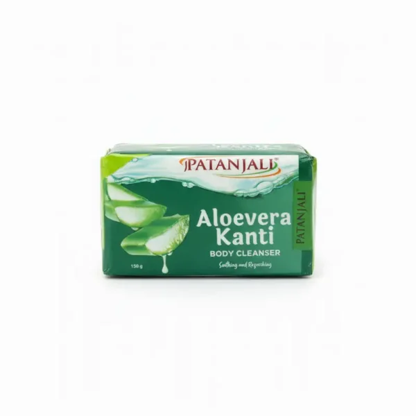 पतंजली ऍलोवेरा सोप १५० ग्राम * ३ साबान गट्टु