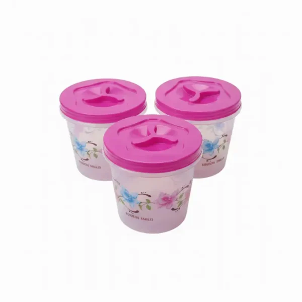 प्लास्टिक स्टोरेज जार ३ सेट