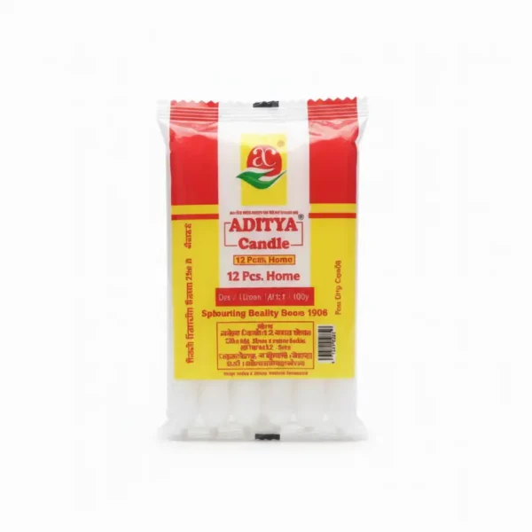मेनबत्ती लहान १२ नग पॅकेट